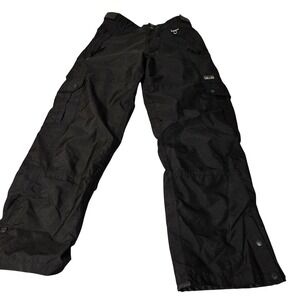 Ocean Earth Pro Series Mens Black Cargo Snow Pants Large Ski L Pro Series Board